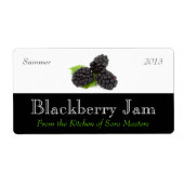 BlackBerry Jam Canning Labels (Vorne)