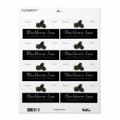 BlackBerry Jam Canning Labels (Vorne)