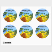 BlackBerry Jam Dosieren von Labels Aufkleber Sonne (Blatt)