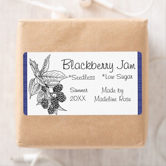 BlackBerry Jam Jar Label (Benutzerdefiniert) (Insitu)