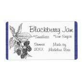 BlackBerry Jam Jar Label (Benutzerdefiniert) (Vorne)