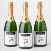 BlackBerry Jam Jar Label Packaging Design Schaumweinetikett (Flaschen)