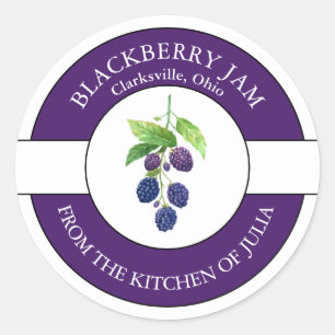 BlackBerry Jam Label Runder Aufkleber
