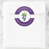 BlackBerry Jam Label Runder Aufkleber (Tasche)