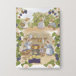 Blackberry-Jam-Mäuse Cottagecore Button
