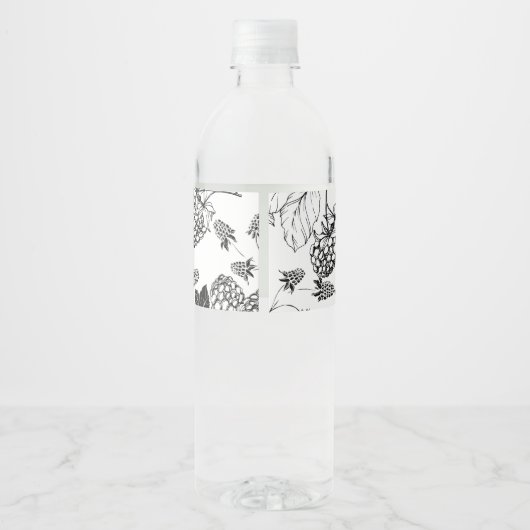 BlackBerry-Jam-Wrap-around-Label von Sketch Wasserflaschenetikett (Rückseite)