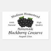 BlackBerry Jelly Conserve Jar Aufkleber (Vorderseite)