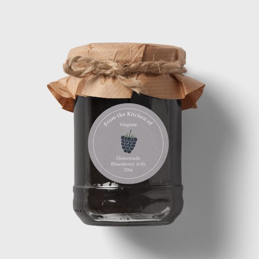 BlackBerry Jelly Label Sticker für Kraft und Rusti