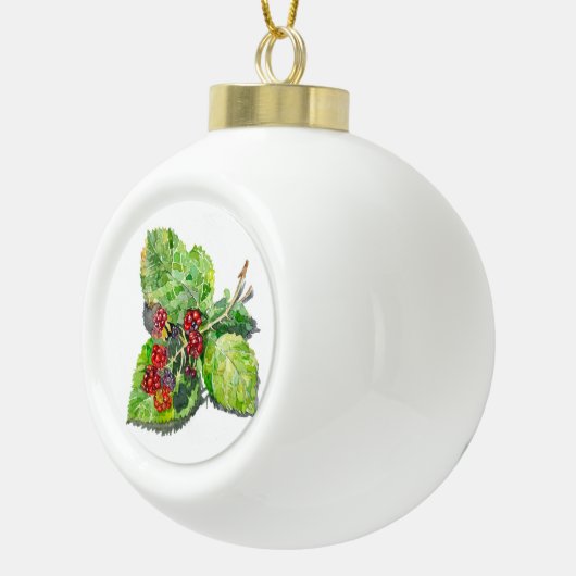 BlackBerry Keramik Kugel-Ornament (Rechts)