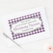 BlackBerry Konservenkleber für lila Lebensmittel Rechteckiger Aufkleber (Umschlag)