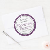 BlackBerry-Konservierungs- oder Konfitürenkennzeic Runder Aufkleber (Umschlag)