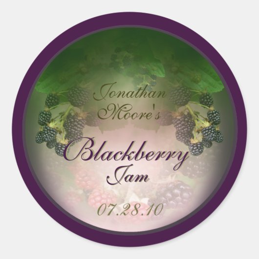BlackBerry-Label 3b Runder Aufkleber (Vorderseite)