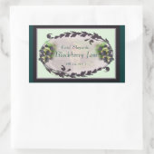 BlackBerry-Land 1a - individuelles Etikett Rechteckiger Aufkleber (Tasche)