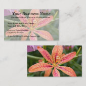 BlackBerry-Lilie Visitenkarte (Vorne/Hinten)