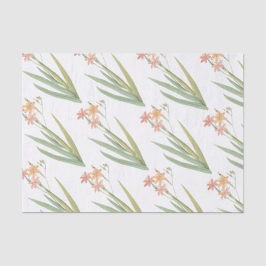 BlackBerry lily Blume Pattern Seidenpapier (Vorderseite)