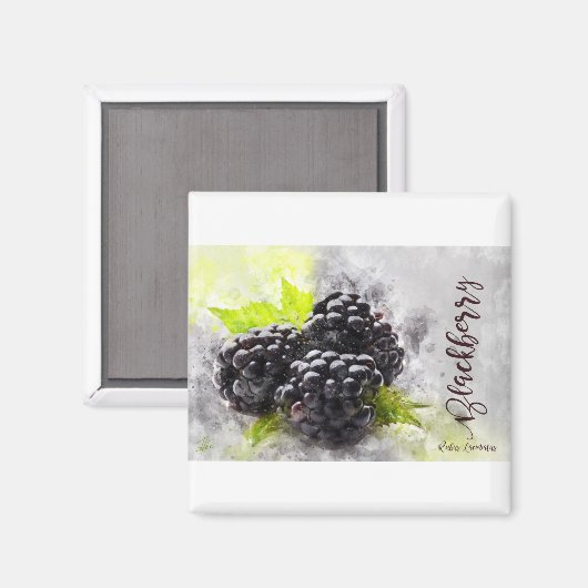 Blackberry Magnet (Vorderseite/Rückseite)