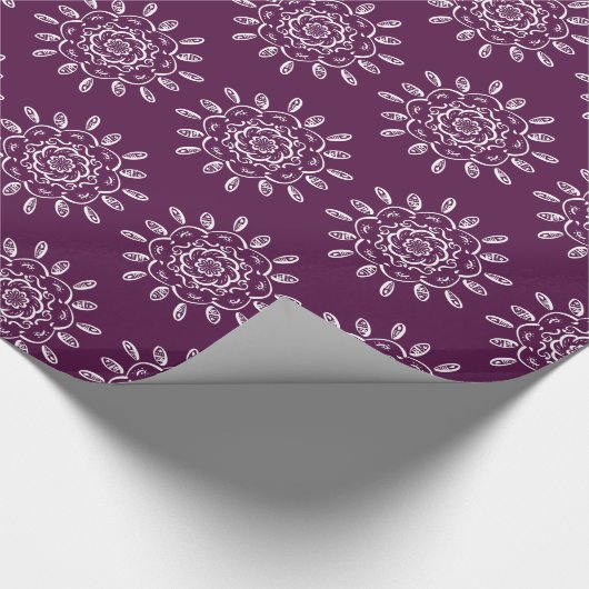 BlackBerry Mandala Geschenkpapier (Ecke)
