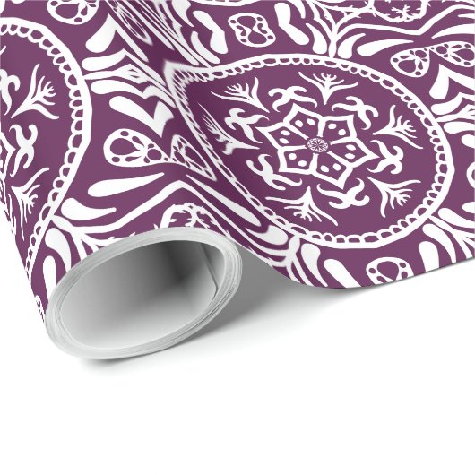 BlackBerry Mandala Geschenkpapier (Rolleneckpunkt)