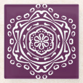 BlackBerry Mandala Glasuntersetzer (Vorderseite)