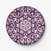 BlackBerry Mandala Pappteller (Vorderseite)