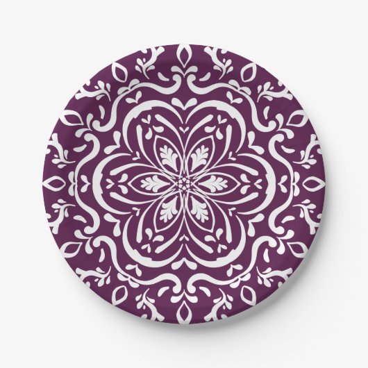 BlackBerry Mandala Pappteller (Vorderseite)