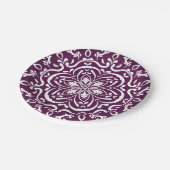 BlackBerry Mandala Pappteller (Schrägansicht)