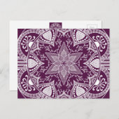 BlackBerry Mandala Postkarte (Vorne/Hinten)