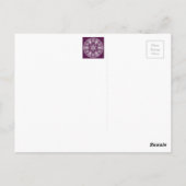 BlackBerry Mandala Postkarte (Rückseite)