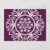 BlackBerry Mandala Postkarte (Vorderseite)