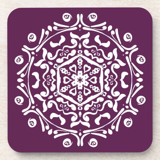 BlackBerry Mandala Untersetzer (Vorderseite)