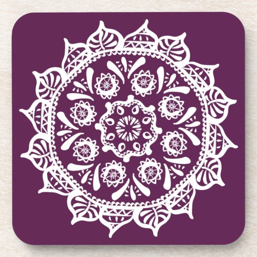 BlackBerry Mandala Untersetzer (Vorderseite)