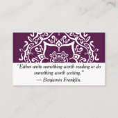 BlackBerry Mandala Visitenkarte (Rückseite)