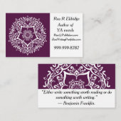 BlackBerry Mandala Visitenkarte (Vorne/Hinten)