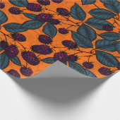 BlackBerry mit der Hand gezeichnet Muster Geschenkpapier (Ecke)