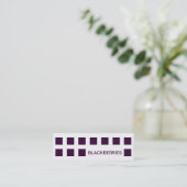 BLACKBERRY (Mod-Quadrate) Mini Visitenkarte (Stehend Vorderseite)