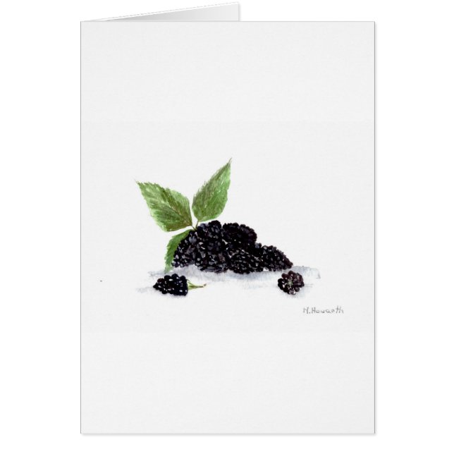 BlackBerry Obst Aquarellmalerei (Vorne)