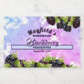 BlackBerry Obstkonserven | Jam Jar Label Lebensmitteletikett (Einzelnes Label)