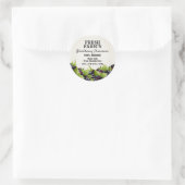 BlackBerry Obstkonserven | Jam Label Runder Aufkleber (Tasche)