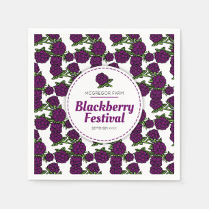 BlackBerry- oder Beerenfest Serviette