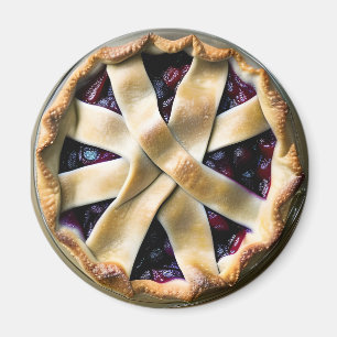 BlackBerry Pie mit Crust Magnet