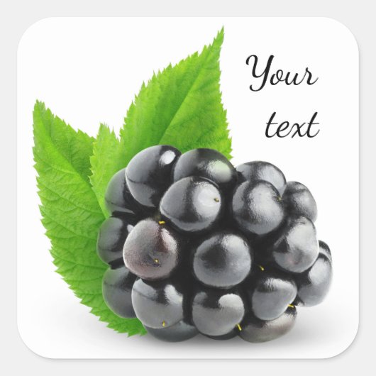 BlackBerry Quadratischer Aufkleber (Vorderseite)