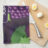 BlackBerry Retro Farbiges Personalisiertes Muster Geschirrtuch (Viertel Falte)