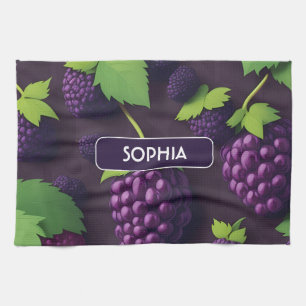 BlackBerry Retro Farbiges Personalisiertes Muster Geschirrtuch