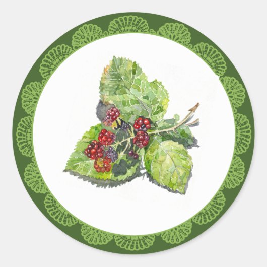 BlackBerry Runder Aufkleber (Vorderseite)