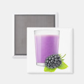 BlackBerry Smoothie Magnet (Vorderseite/Rückseite)