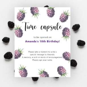 BlackBerry Time Kapsel 1. Geburtstag Poster