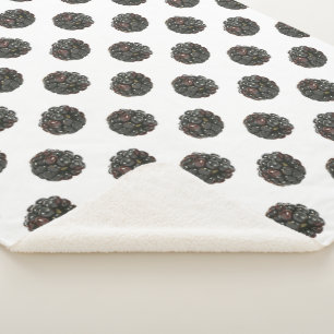 BlackBerry. Tupfen. Fruchtmuster Sherpadecke