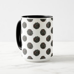 BlackBerry. Tupfen. Fruchtmuster Tasse