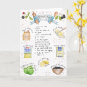 BlackBerry und Apple Crumble Card Karte (Gelbe Blume)
