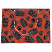 BlackBerry- und BlackBerry-Eissmuster Große Geschenktüte (Vorderseite)